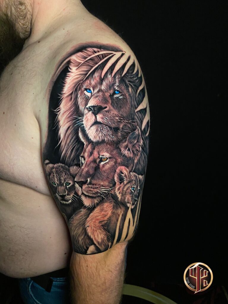 löwen-tattoo